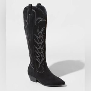 Sommer Stitch Western Boots, Black, Universal Thread